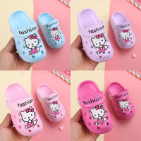 Hello kitty รองเท้าแตะ รองเท้ารัดส้น  รองเท้าเด็กผู้หญิง 1-5 ขวบ ลายคิตตี้ สีสดใส นิ่ม เบา กันลื่น ใส่สบาย D11