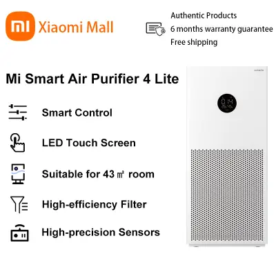 Xiaomi Smart Air Purifier 4 Lite LED Display Aldehyde Removal Quadruple Purification Antibacterial Home Air Ionizer