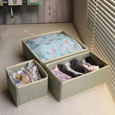 【CW】๑❀  Fold Non-woven Fabric Storage Bedroom Wardrobe Sundries Organizer Accessories