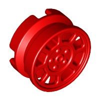 Lego part (ชิ้นส่วนเลโก้) No.93593  Wheel 11mm D. x 6mm with 8 Spokes