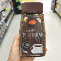 Dao Coffee Platinum Instant Coffee ดาวคอฟฟี่ แพลทตินั่ม กาแฟสำเร็จรูปชนิดผงอาราบิก้าเข้มข้น 100 กรัม