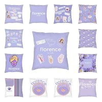 Fashion Florence by Mills Home Decoration Pillow Case Square Millie Bobby Brown Pillow Case 45X45 Sofa Pillow Case  (Double sided printing design for pillow)