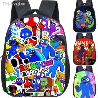 ☋❂○ Mochilas impermeáveis Friends Jardim de Infância Bookbag Tollder Boys Backpack Kids School Bag Mochila jogo dos desenhos animados Impressão completa