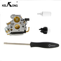 KELKONG คาร์บูเรเตอร์สำหรับ Husqvarna 235 240 235e 236 236e 240e คลั่ง574719402 545072601ด้วยสกรูเครื่องมือไพรเมอร์หลอดไฟกรองน้ำมันเชื้อเพลิง