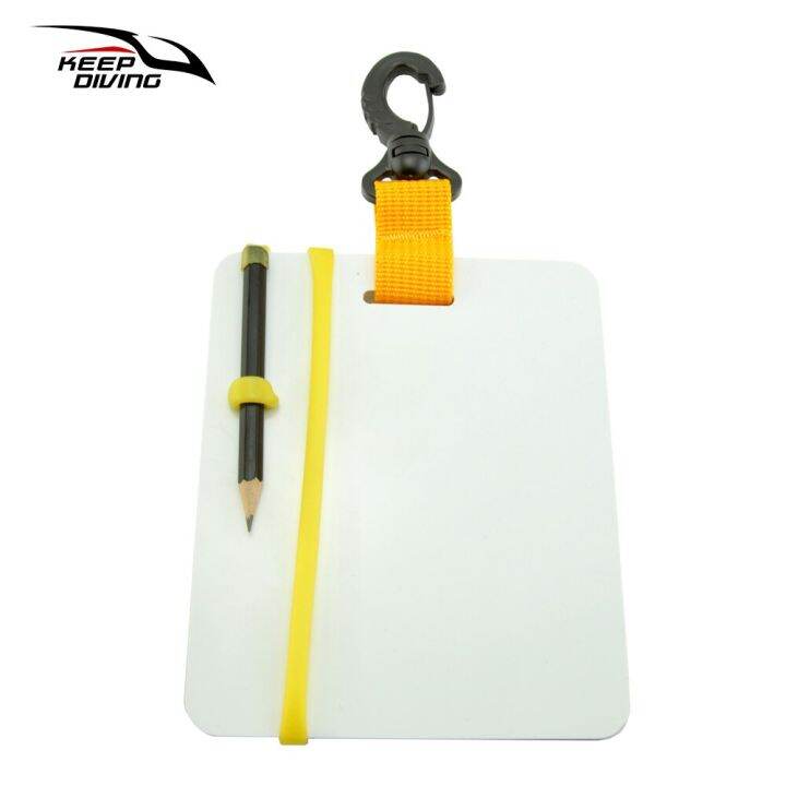 Keep Diving Underwater Writing Slate Diving Wordpad Gear Board With Swivel And Pencil For Water