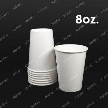 PAPER CUPS PLAIN WHITE 8 OZ 50 PCS PER PACK Lazada PH