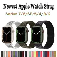 N I K E สายนาฬิกาไนลอนสำหรับ Apple Watch,สายแอปเปิ้ลวอทช์ซีรีส์ 8 7 6 5 SE 4 3  ultra 49มม. 45มม. 41มม. 38มม. 42มม. 40มม. 44มม. ระบายอากาศได้ดี