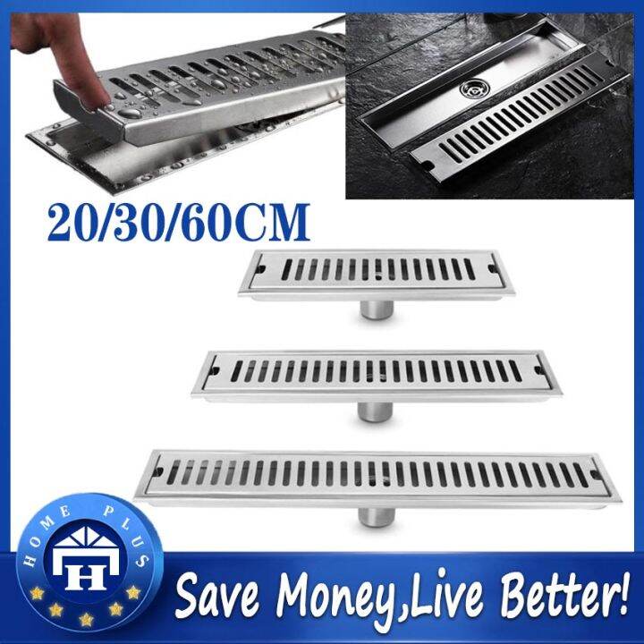 【Local delivery】 Bathroom Shower Drain Floor Square Drains Fast Long