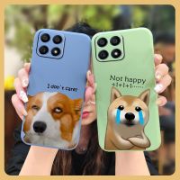 Lens bump protection Anti-fall Phone Case For Huawei HonorX30i Liquid silicone shell Simplicity Skin feel silicone cute