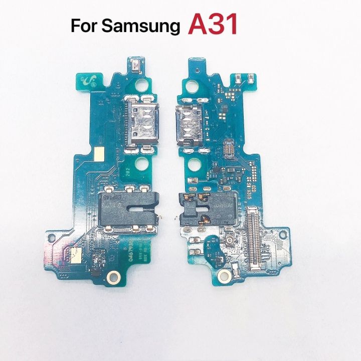 บอร์ดสายแพเครื่องชาร์จ USB เหมาะสำหรับ Samsung A31 A315F A315G A315N โทรศัพท์ A315ตัวต่อที่ชาร์ทใหม่แจ็คยืดหยุ่นกับ IC