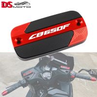 ☒❤ สำหรับ HONDA CB 650F CB650F CBR650F 2014-2019 CBR 650 F อลูมิเนียม CNC รถจักรยานยนต์อ่างเก็บน้ำเบรคหน้าฝาถ้วยน้ำมันที่ปิดถังของเหลว