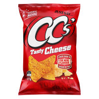 CCS Tasty Cheese 175g ซีซี ขนมข้าวโพดทอดกรอบ รสเทสตี้ชีส ขนาด 175 กรัม (2348)