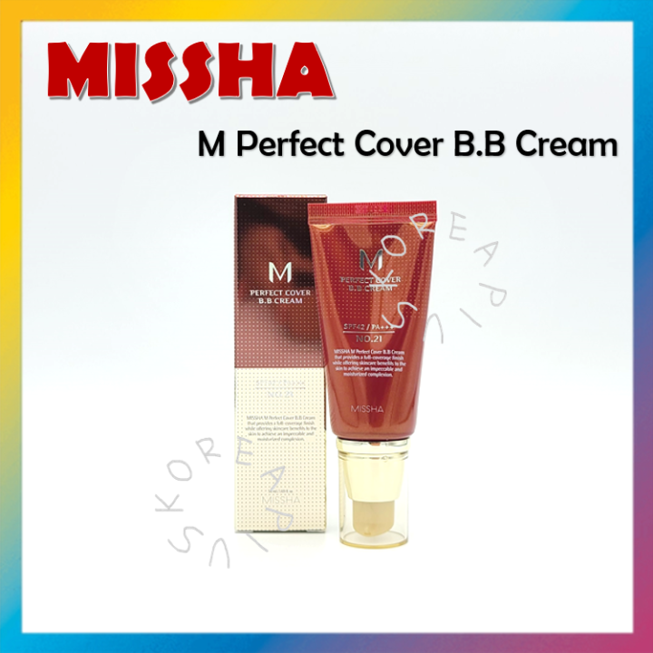 [MISSHA] M Perfect Cover B.B Cream SPF42 PA+++ 50ml | Lazada PH