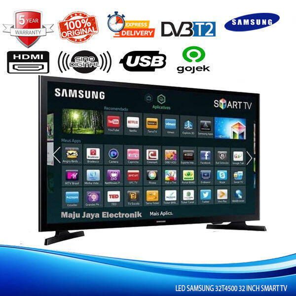 LED TV SAMSUNG 32 Inch UA32T4500AK DVB2 Digital SMART TV Lazada Indonesia