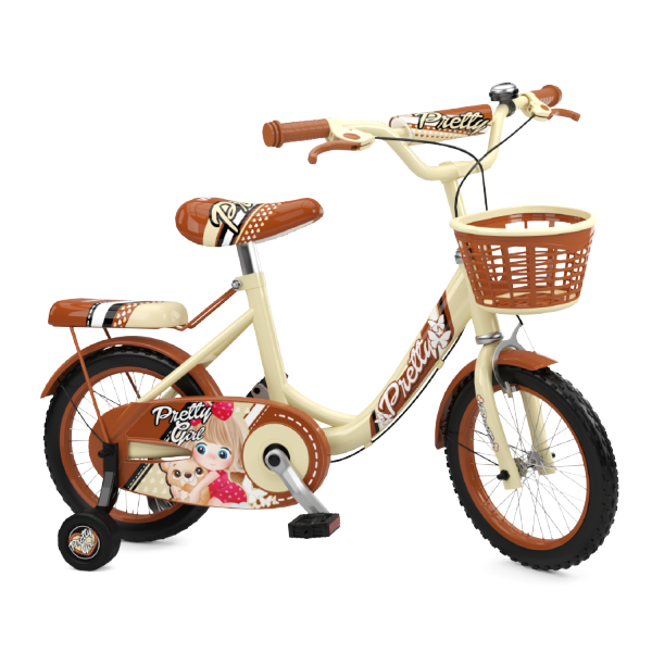 Xe đạp trẻ em Nhựa Chợ Lớn 16 inches K51 Dành Cho Bé Gái Từ 5 – 7 Tuổi hover