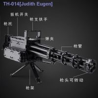 ✉﹊ Compatible with LEGO building blocks assembled toy sniper gun Gatling gun with continuous fire and huge size for adult birthday gift