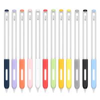 Clear Protective Case Grip Holder for Apple Pencil 2nd Generation Sleeve Cover  With Extra 10pcs Nib Caps(5 White and 5 Clear) Stylus Pens