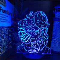 Naruto uchiha obito อะนิเมะตัวเลข nightlights 3D LED lampara ตัวเลขการกระทำ Shippuden ของเล่นคริสต์มาสของขวัญห้องนอน de COR juguetes