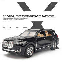 1:32 BMW X7ล้อแม็กของเล่นรถยนต์โลหะหล่อใหม่ SUV รถรุ่นเสียงและแสงกลับรถหรูของขวัญเด็กรถยนต์เด็ก A35