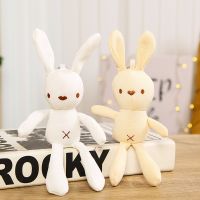 22cm Korean cartoon corn rabbit plush toy beanie rabbit schoolbag clothing pendant keychain doll rabbit doll gift girl cute toys