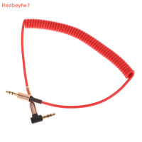 Re Elbow Spring 3.5mm Audio EXTENSION สายไฟหูฟังสายลำโพง Extender CORD