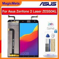 MagicMeta หน้าจอจอ LCD แบบดั้งเดิมสำหรับจอแสดงผล Asus Zenfone 2 Laser ZE550KL เครื่องอ่านพิกัดหน้าจอสัมผัสแทนการประกอบสำหรับ ZE550KL แสดงผลหน้าจอ Asus Zenfone 2 Laser ZE550KL