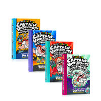 The Captain Underpants 4-7 hardcover full color cartoon funny series Dog Man co author DAV Pilkey scholastic