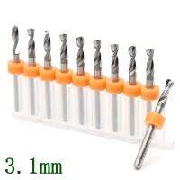 【hot】✥◙❃ 3.1mm Drilling Carbide 10PCS Metal Router Woodworking Bit Milling Machine Accessories