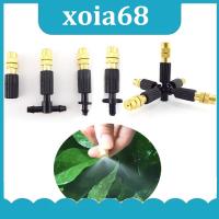 xoia68 Shop Gardening Water Cooling Misting Brass Nozzle Spray Sprinkler Copper Head 4/7mm Water Hose Connector Lawn Watering System