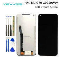 100 Baru Asal สำหรับ G0250WW G70,การ์ดจอ LCD dan Pemasangan Digitizer Skrin Sentuh สำหรับ G70 Blu G0250WW