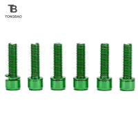 TONGBAO01 6pcs BICYCLE Stem screw M5x18mm ชุดหูฟัง Bolt พร้อมเครื่องซักผ้า Handlebar Bolt