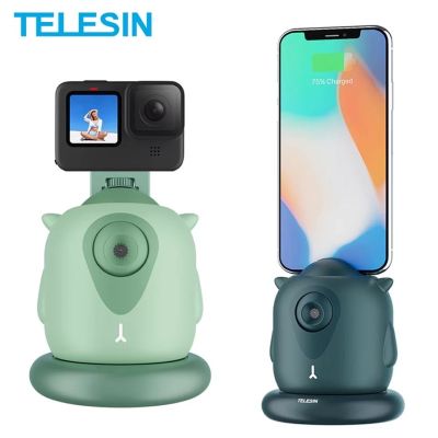 TELESIN 360 Rotation Auto Face Tracking Smart Shooting Gimbal Photo Vlogging Live Video Record Phone Holder For GoPro Action Camera Smart Phone