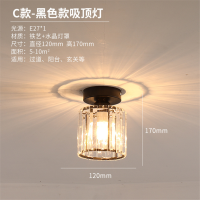 Nordic Ceiling Lights Crystal Lampshade Balck Gold Plafonnier Living Room Bedroom Modern Round Square Decorative Ceiling Lamp