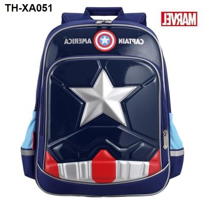 Schoolbag elementary school students ultra-light boys 12 to 346 grade Captain America childrens backpack
