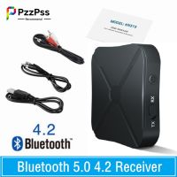 PzzPss Bluetooth 5.0 4.2 Receiver and Transmitter Audio Music Stereo Wireless Adapter RCA 3.5MM AUX Jack For Speaker TV Car PC