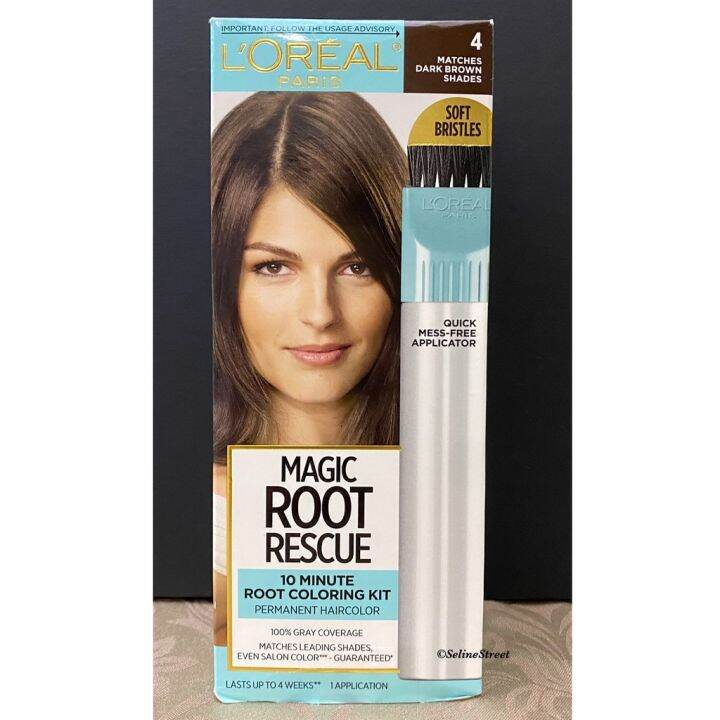 L’Oreal Paris Root Rescue Permanent Hair Color — # 4 Dark Brown | Lazada PH