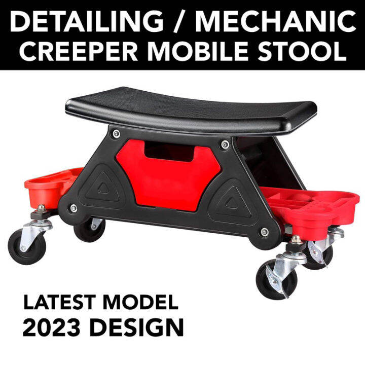 Heavy Duty Premium Car Repair Sitting Stool Creeper Seat Medical Stool