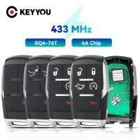 KEYYOU 68375456AB 433Mhz ชิป4A GQ4-76T กุญแจรถสำหรับรถกระบะ Dodge HD 2500 3500 4500 5500 2019 2021 2020