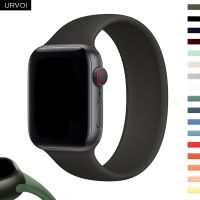 URVOI Solo loop for Apple Watch sport band ultra series 8 7 6 SE 5 4 321 liquid silicone strap for iWatch 41 45mm stretchable