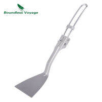 ตะหลิวไทเทเนียม ขนาดพกพา Ti1076T น้ำหนัก  20 กรัม ด้ามจับสเตนเลส ไม่ร้อนมือเวลาประกอบอาหาร