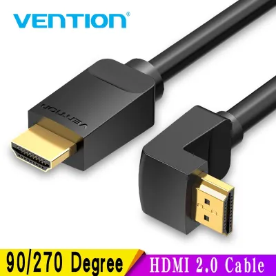 Vention HDMI Cable 4K HDMI 2.0 Cable HDMI 90/270 Degree Angle Adapter for Apple TV PS4 Splitter Video Audio 90 Degree HDMI Cable