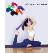 Dây tập Yoga Cotton loại tốt dài 1,8m x 3,8cm hỗ trợ tập động tác khó