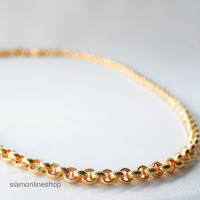 สร้อยคอ ชุบเศษทองคำแท้ (เลือกขนาดความยาวได้) รุ่น siam-goldneck1200001 by siamonlineshop