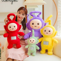 ของเล่นกางเกงผ้ากำมะหยี่เทเลทับบี้การ์ตูนทีวีตัวละคร Po Tinky Winky Lao-Laa DIPSY ตุ๊กตา Plushies โซฟาเครื่องประดับตุ๊กตาอนิเมะน่ารักหมอนยัดทารกผ่อนคลายของขวัญวันเกิดของเล่น