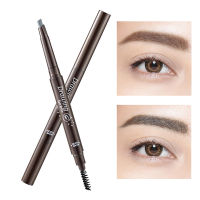 ดินสอเขียนคิ้วพร้อมแปรงกันน้ำกันเหงื่อติดทนที่เขียนเขียนคิ้วDouble eyebrow pencil HZ-078