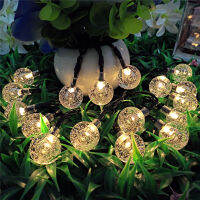 Led Solar Bubble Crystal Ball Lantern String Lights Outdoor Courtyard Garden Outdoor Christmas Decoration Holiday Gifts