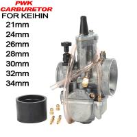 รถจักรยานยนต์ PWK คาร์บูเรเตอร์สำหรับ Keihin 21 24 26 28 30 32 34มิลลิเมตรด้วย Power Jet Carburador สำหรับฮอนด้าซูซูกิยามาฮ่าคาวาซากิรถ A Moto