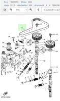 สายพานไทม์มิ่ง สำหรับเครื่องยนต์เรือ YAMAHA รุ่น F80A , F80B , F90A , F90B , F100A , F100B , F100D , F115A  // สินค้าแท้ 100%