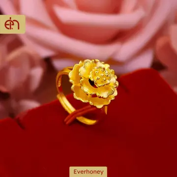 Gold ring 2025 design flower