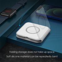 2 In 1 Magnetic Wireless Chargers Portable QI Foldable Wireless Chargers Pad For Apple Iphone Airpods Iwatch Charger